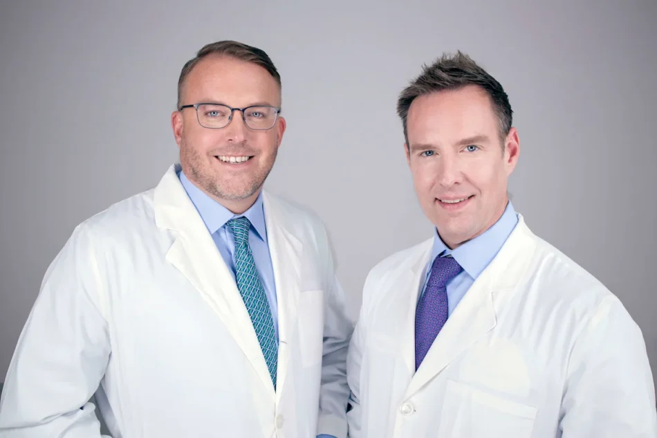 Dr. Gibbons & Dr. Draper in the office